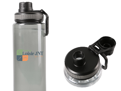 Bouteille d&rsquo;eau noire transparente